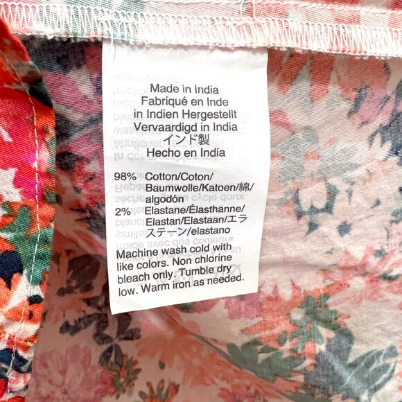 J. Crew Mercantile Women's Size 2 Floral Ruffle Flutter Cotton Dress NWOT - Picture 4 of 8